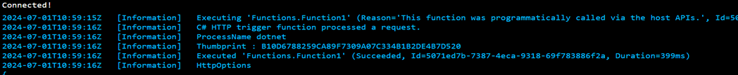 Function App Run