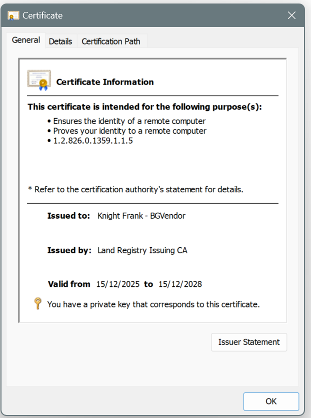 Complete Certificate Installation